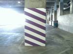 Painted Stripes. Sierra Madre parking structure, Pasadena, Ca.