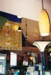 Painted walls, wallcoverings, ceilings & exposed duct work. Panera Bread Co. Watertown Mass.