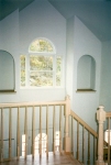 Painted walls, ceilings, doors & trim. Finished railing. Nick Radtke Custom Homes Greenwood Lake, NY