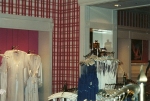 Painted trim. plaid wallcovering. Victoria's Secret Queen of Hearts theme